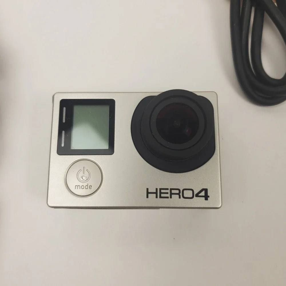 GoPro HERO4 Action Camera Battery Case Handle Tripod Tested Working